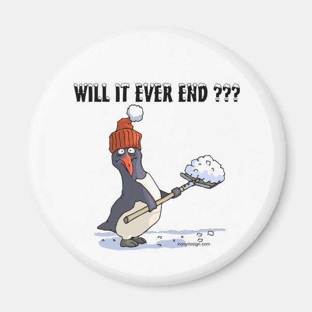 Snowbound Penguin Magnet (Framsidan)