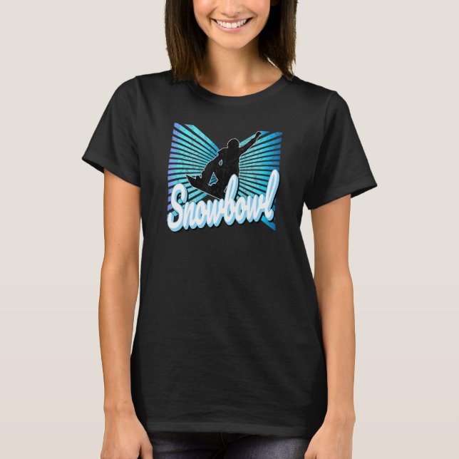 Snowbowl Arizona Bodacious Snowboarding Snowbowl S T Shirt (Framsida)