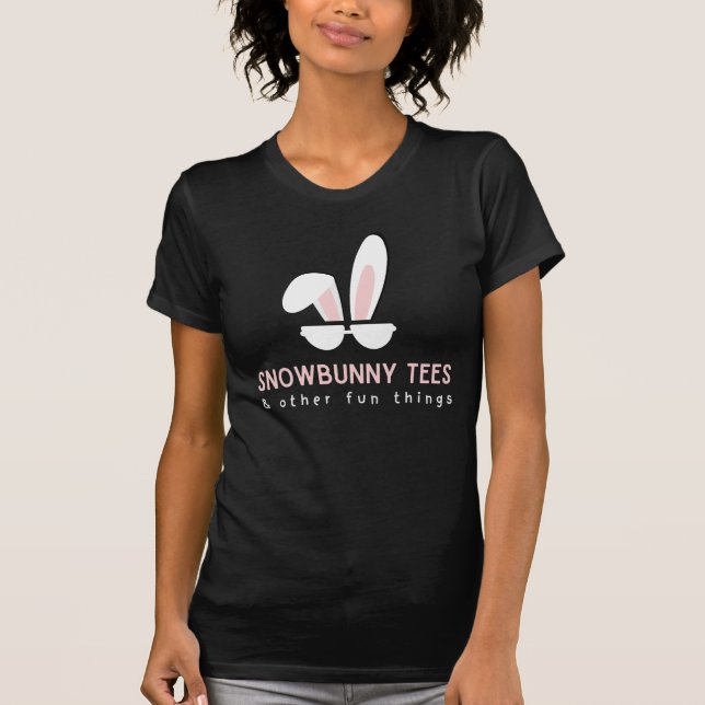 Snowbunny Logotyp Tee (Färg Tee Design) (Framsida)