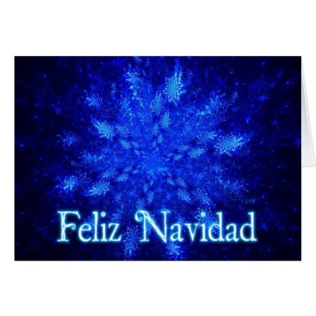 Snowburst Hälsningskort (Framsidan Horizontal)