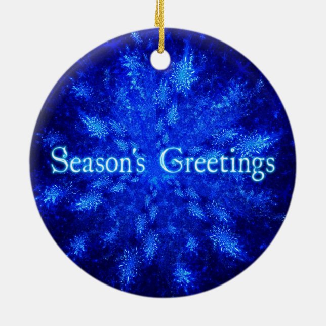 Snowburst Julgransprydnad Keramik (Baksidan)