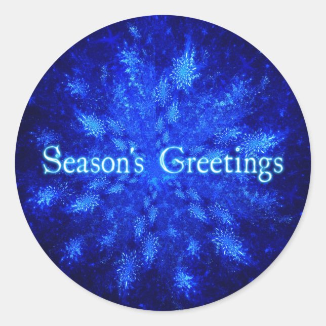 Snowburst Runt Klistermärke (Framsida)