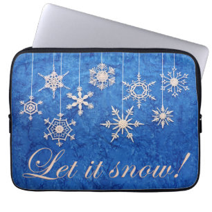Snowcatcher Låt det Snöflingor Laptop Fodral