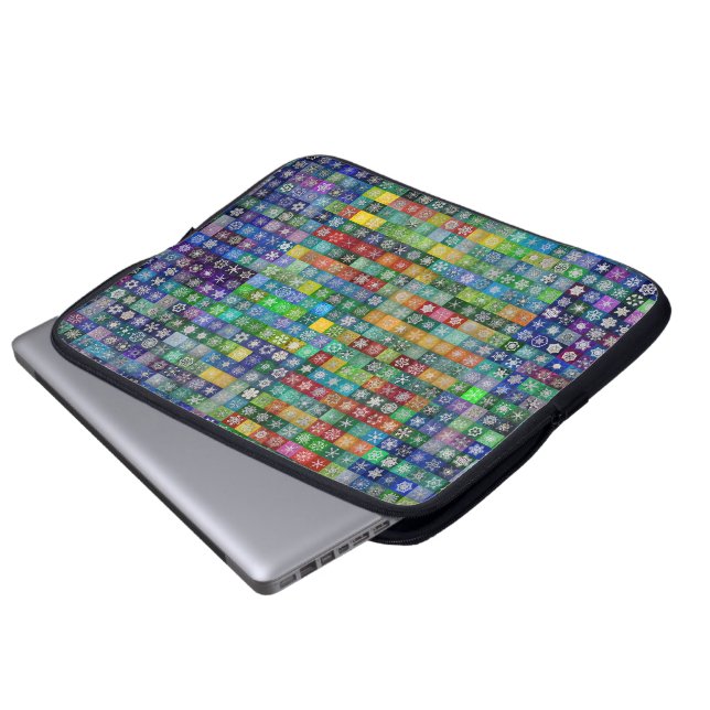 Snowcatcher Snöflingor Electronics Bag Laptop Fodral (Framre botten)