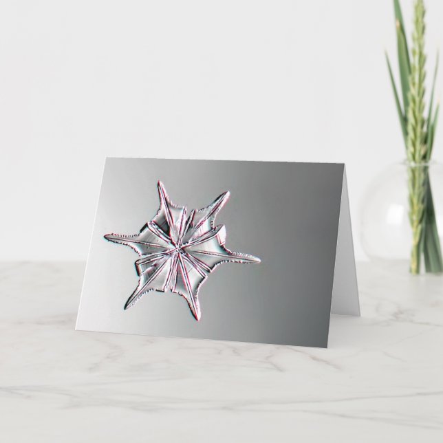 Snowcatcher Snowflake Greeting Card Kort (Framsida)