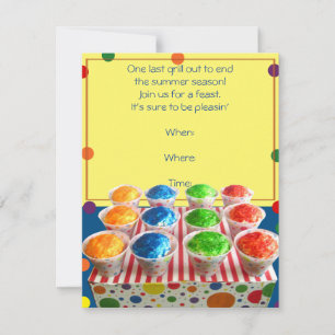 Snowcone Party-inbjudan Inbjudningar