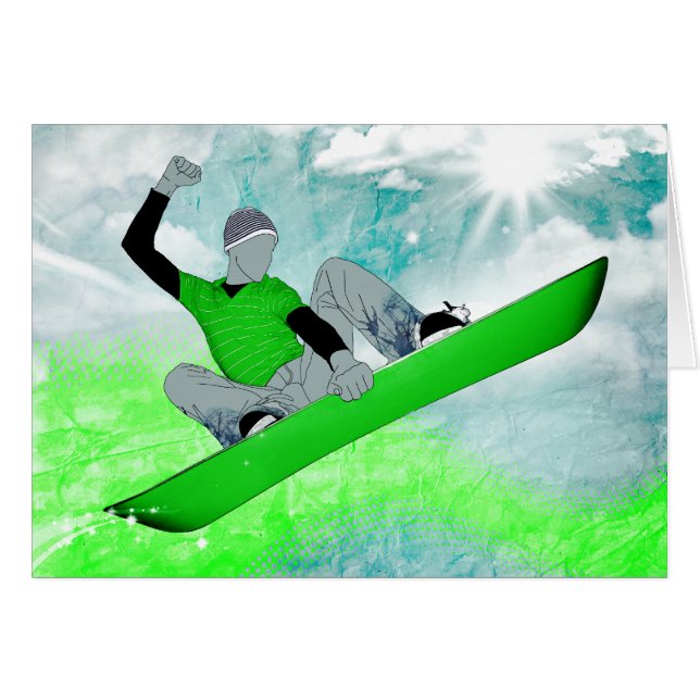 snowcore. 1. hälsningskort (Framsidan Horizontal)