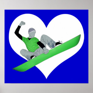 snowcore kärlek poster