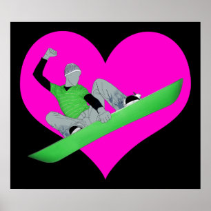 snowcore kärlek poster