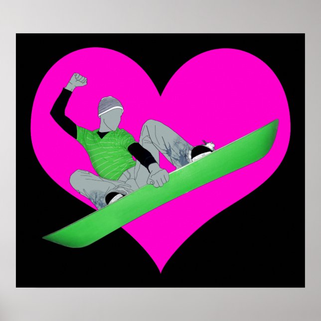 snowcore kärlek poster (Framsidan)