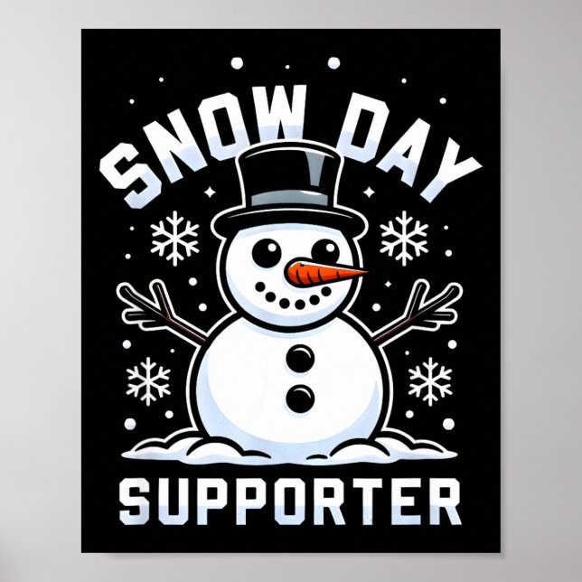 Snowday Suprter Fun Winter Days For Kids And Adult Poster (Framsidan)