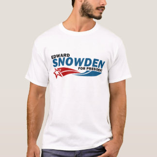Snowden amerikanhjälte för president tee shirt