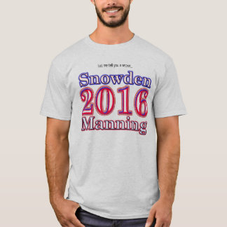 Snowden/bemanna presidentvalt-skjortan 2016 tröja