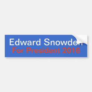 Snowden för presidentbildekal bildekal