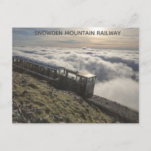 Snowden Mountain Railway Wales Travel Photo Vykort