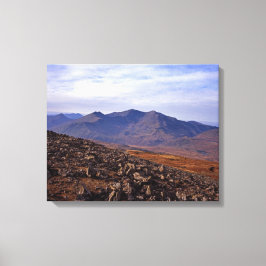 Snowden North Wales vykort Poster Faux Canvas Pr