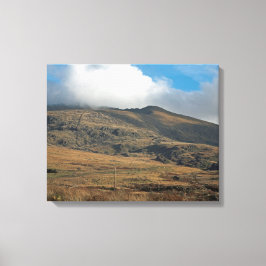 Snowden North Wales vykort Poster Faux Canvas Pr
