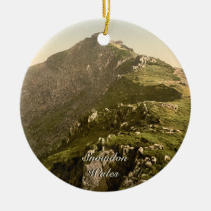Snowdon - den sist milen, Gwynedd, Wales Julgransprydnad Keramik