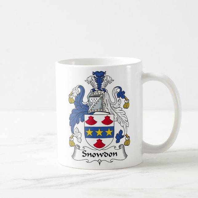 Snowdon familjvapensköld kaffemugg (Höger)