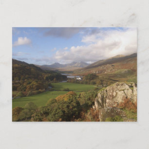 Snowdon från Capel Curig, Gwynedd, Wales (RF) Vykort