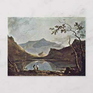 Snowdon från Llyn Nantlle Seen av Wilson Ric Vykort