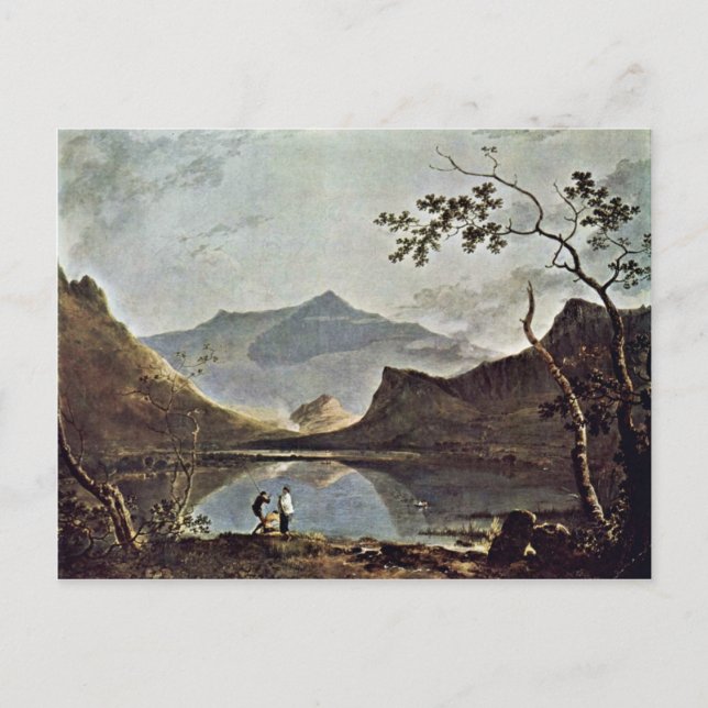 Snowdon från Llyn Nantlle Seen av Wilson Ric Vykort (Framsida)