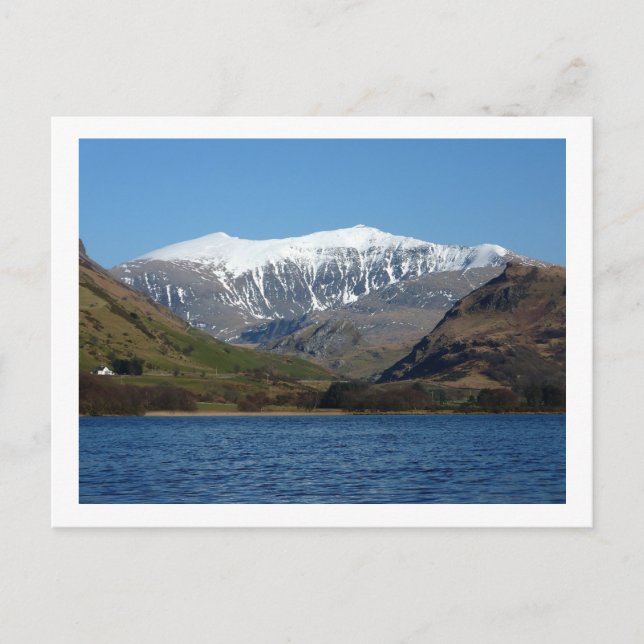 Snowdon från Llyn Nantlle Uchaf Vykort (Framsida)