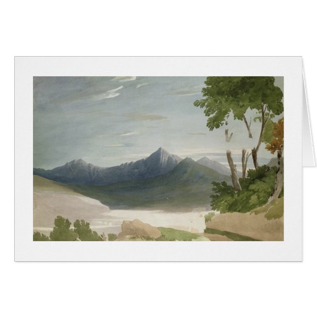 Snowdon (med rita w/c), hälsningskort (Framsidan Horizontal)