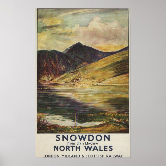 Snowdon Mountain View Railway Poster (Framsidan)