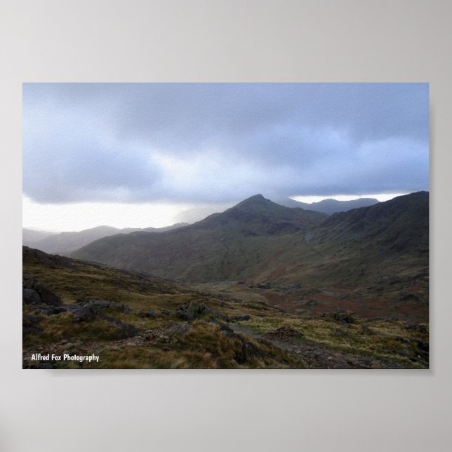 Snowdonia-bergen Poster (Framsidan)