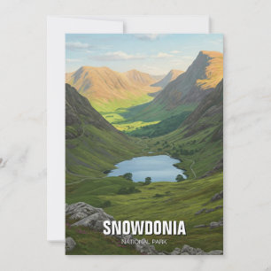 Snowdonia National Park Wales Travel Julkort
