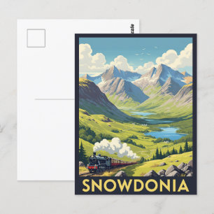 Snowdonia National Park Wales Travel Vykort