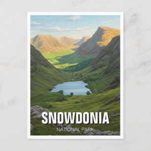 Snowdonia National Park Wales Travel Vykort
