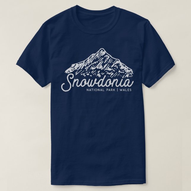 Snowdonia National Park Wales UK T Shirt (Design framsida)