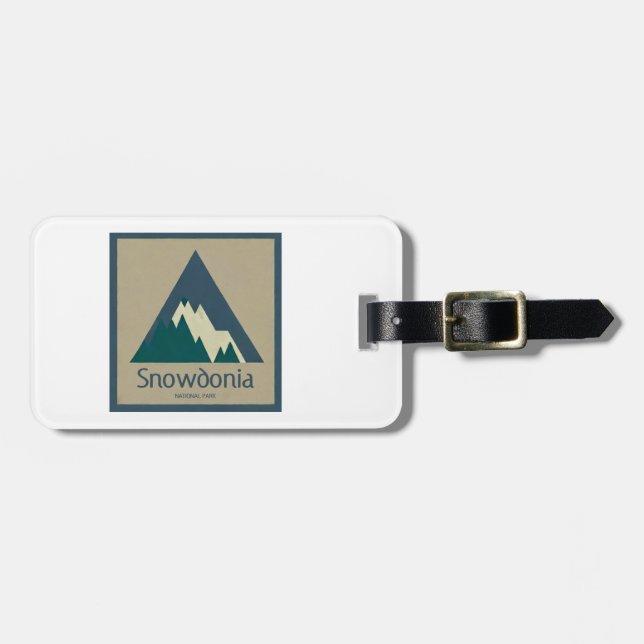 Snowdonia nationalpark lantlig bagagebricka (Horisontell Framsida)