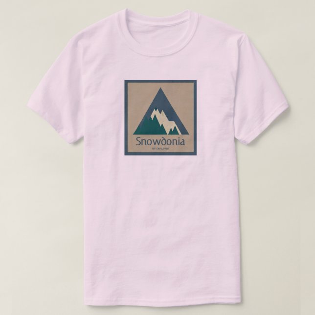 Snowdonia nationalpark lantlig t shirt (Design framsida)