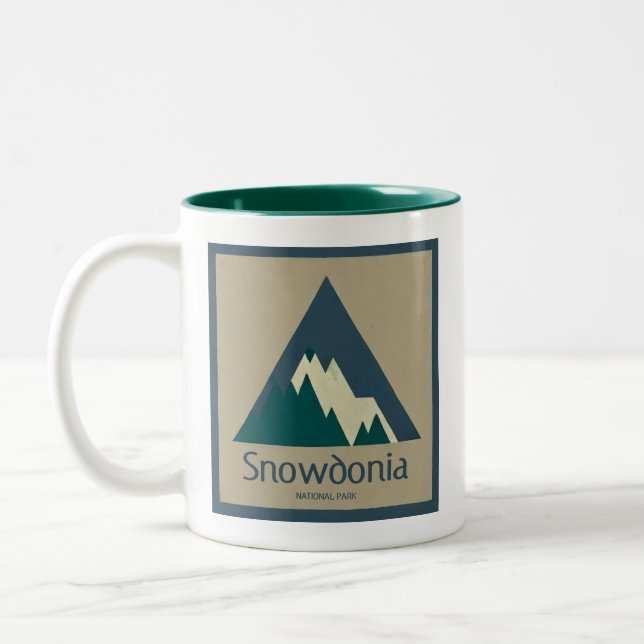 Snowdonia nationalpark lantlig Två-Tonad mugg (Vänster)