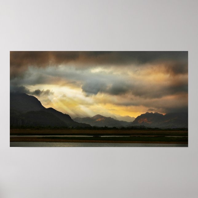 Snowdonia Sunset Poster (Framsidan)