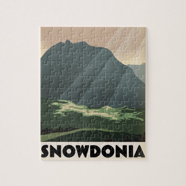 Snowdonia Vintage semesterannons. Pussel (Vertikal)