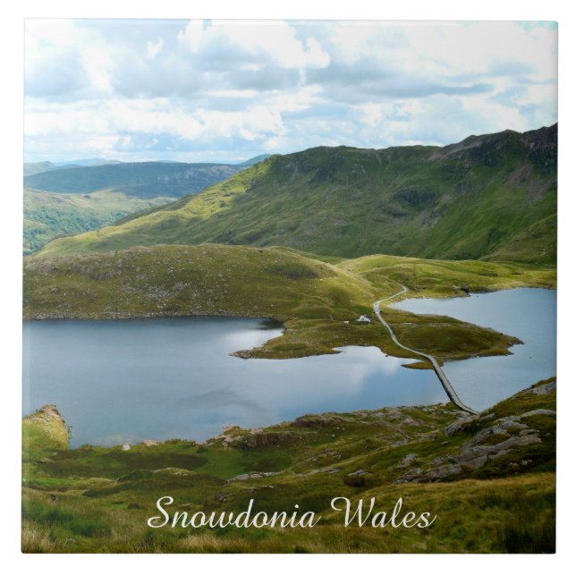 Snowdonia Wales Kakelplatta (Framsidan)