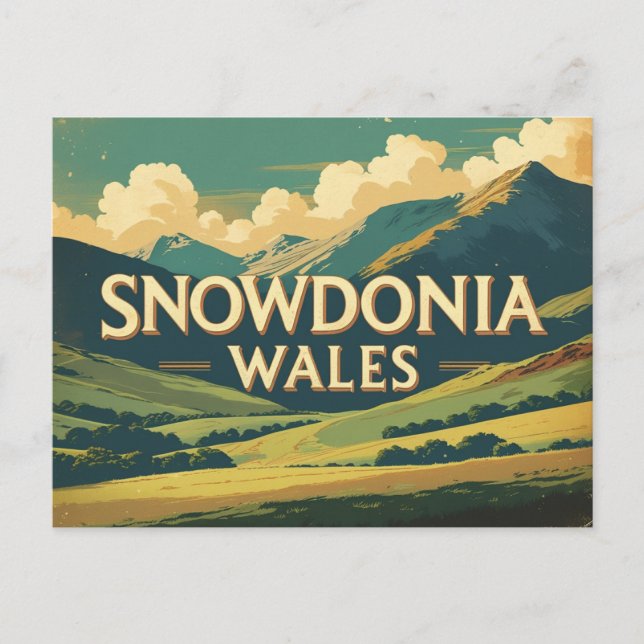 Snowdonia, Wales – Majestic Peaks & Wild Beauty Vykort (Framsida)