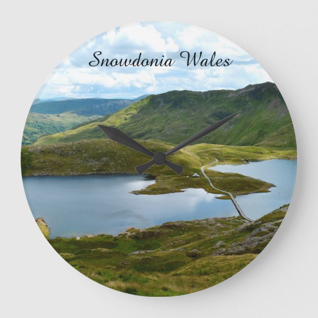 Snowdonia Wales Stor Klocka (Framsida)