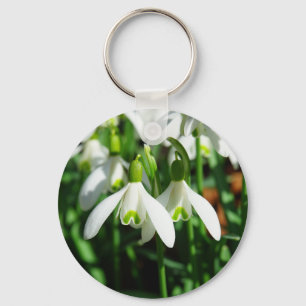 Snowdrop blommor nyckelring