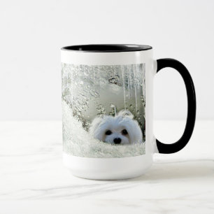 Snowdrop den maltesiska muggen mugg