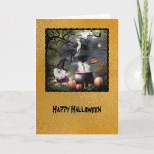 Snowdrop det maltesiska Halloween hälsningkortet Kort