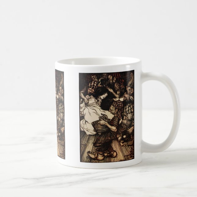 Snowdrop och ställa i skuggan kaffemugg (Höger)