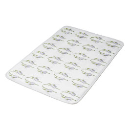 Snowdroppe Fabric Mönster. Badrumsmatta