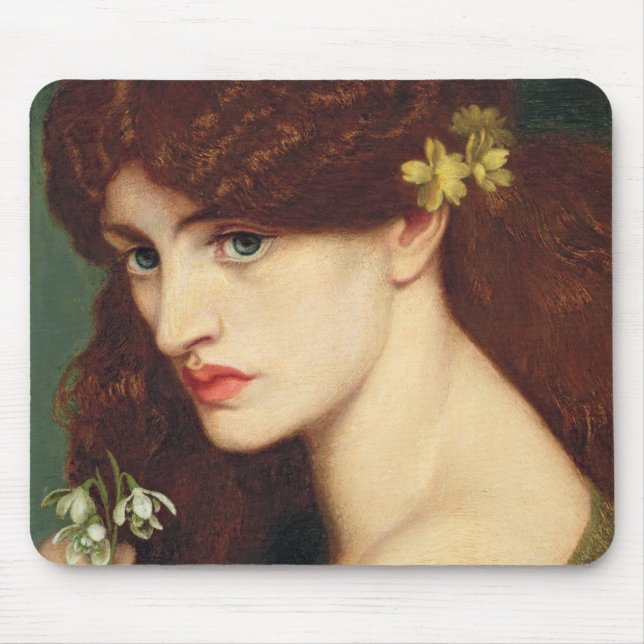 Snowdrops 1873 (olja på kanfas) musmatta (Framsidan)