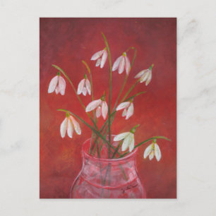 Snowdrops Bouquet Helg Vykort
