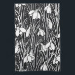 Snowdrops Oven Mitt and Pot Holders Kökshandduk<br><div class="desc">The white of the snowdrop symbolizes innocence and purity. Because it is the first flower to bloom at the end of winter and the beginning of spring,  it also symbolizes hope.</div>